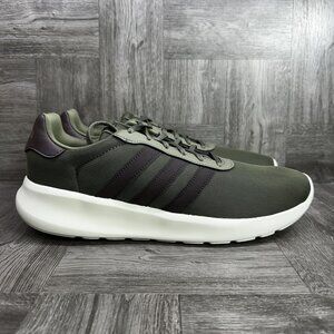 Adidas Lite Racer Men's size 12 Olive Green Running Shoes IG3605